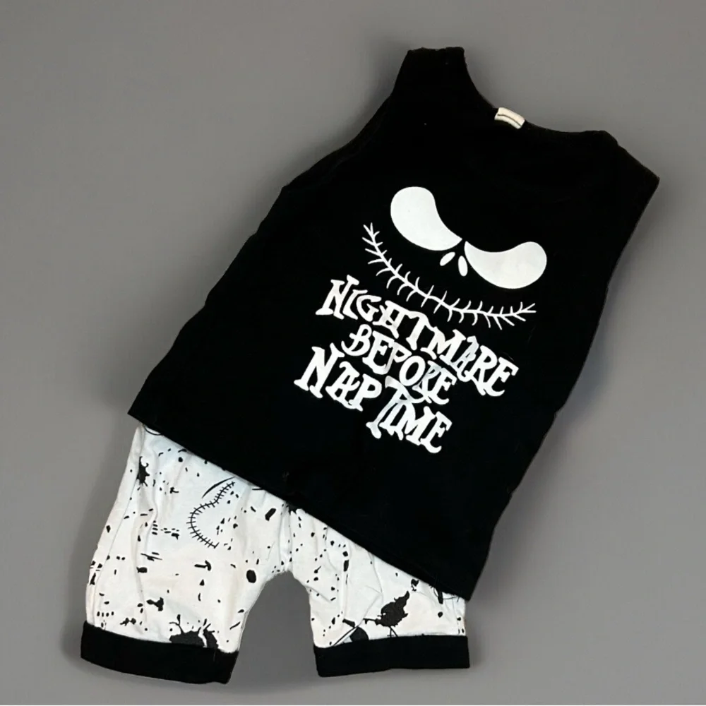 Nightmare Before Christmas Jack Skellington 2 pc outfit unisex Size 9-12mo (80)